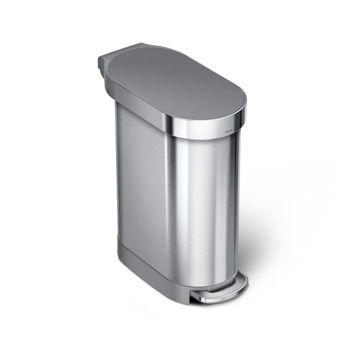 45 Litre, Slim Pedal Bin With Liner Rim