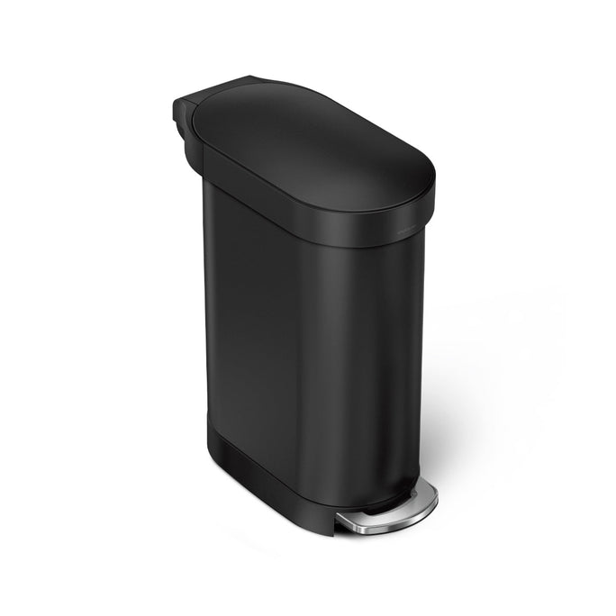 45 Litre, Slim Pedal Bin With Liner Rim