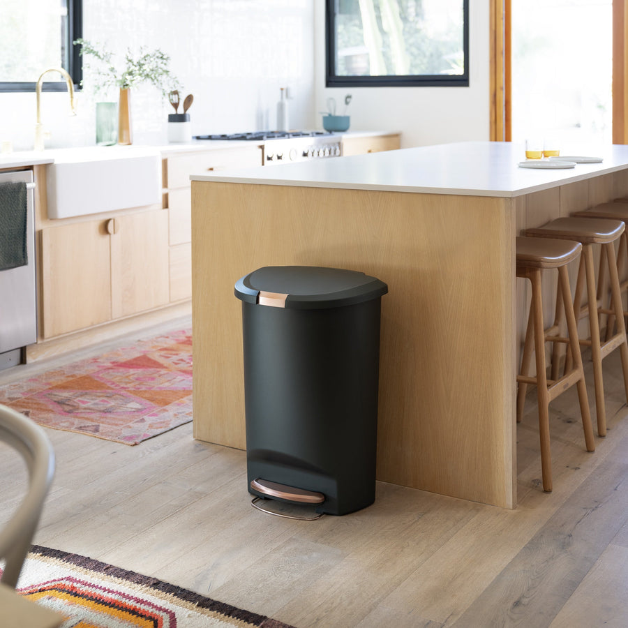 50L Semi-Round Hybrid Pedal Bin