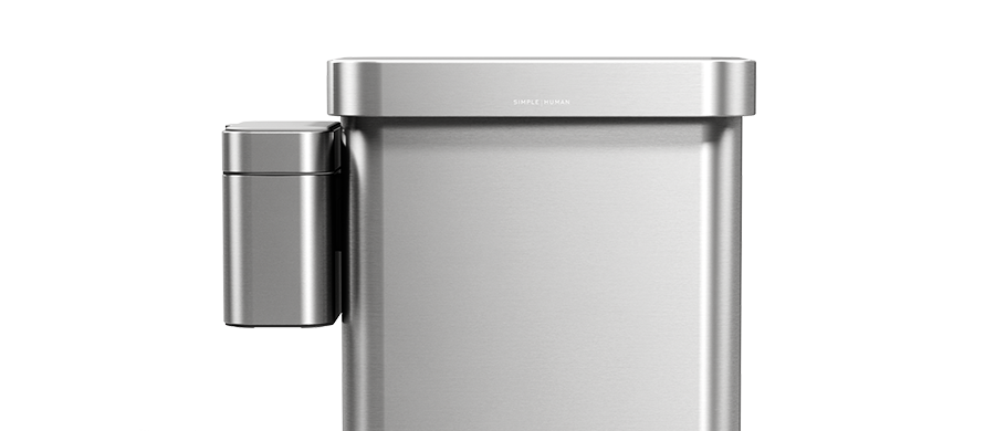 compost caddy - brushed