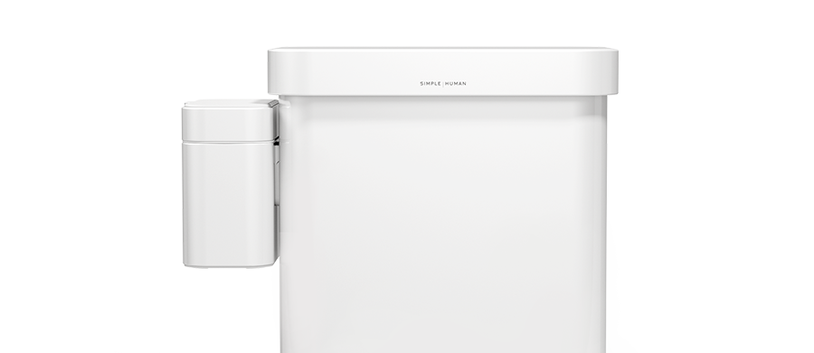 compost caddy - white