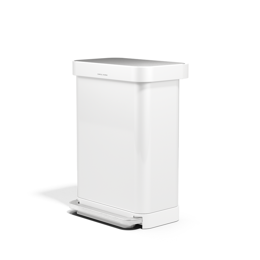 55 Litre, Rectangular Pedal Bin With Liner Pocket