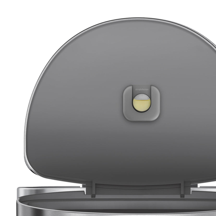 45 Litre, Semi-Round Pedal Bin With Liner Rim