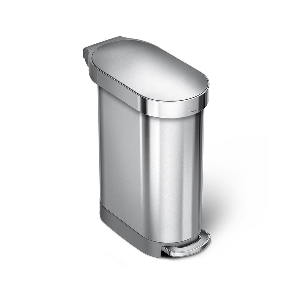 45 Litre, Slim Pedal Bin With Liner Rim