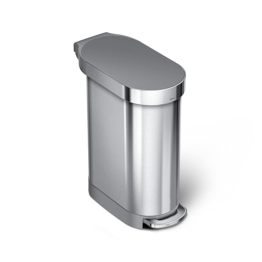 45 Litre, Slim Pedal Bin With Liner Rim