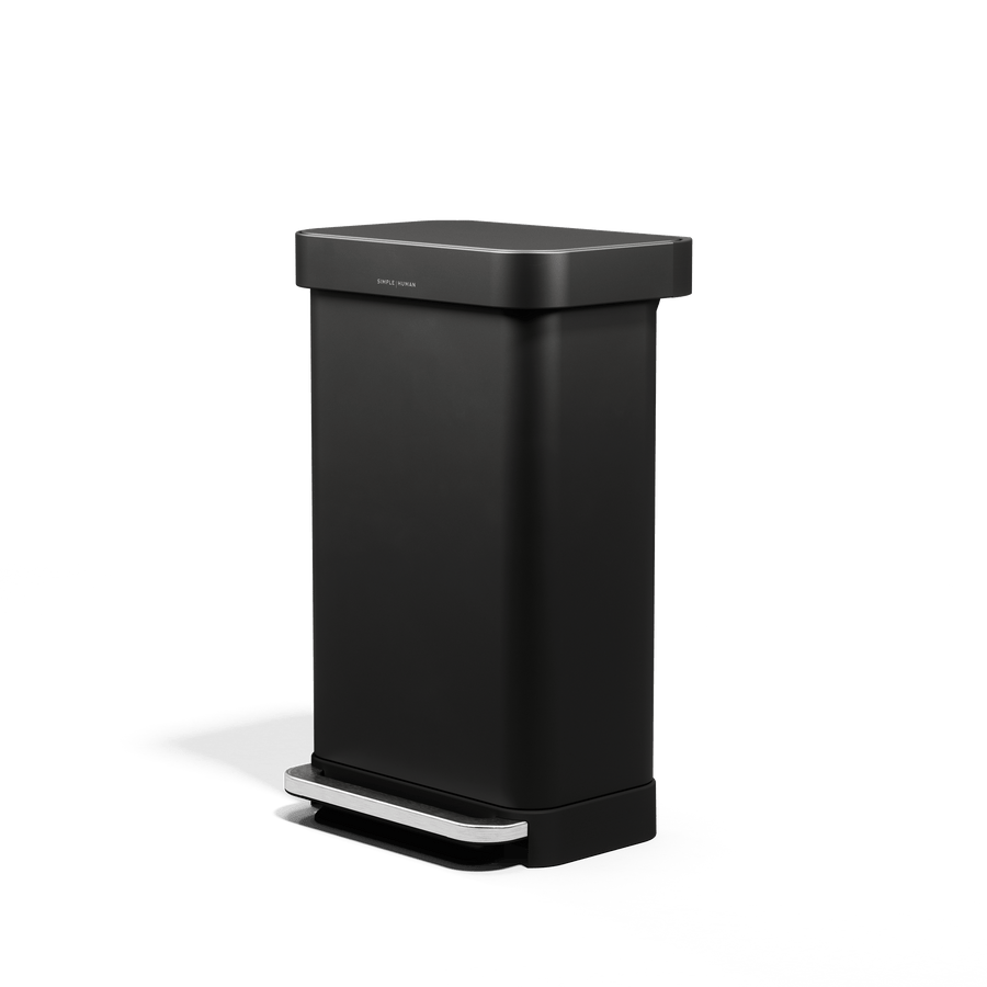 45 Litre, Rectangular Pedal Bin With Liner Pocket