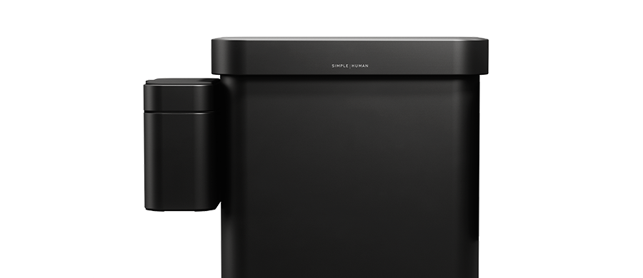 compost caddy - matte black