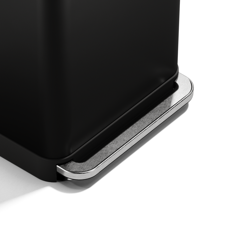 55 Litre, Rectangular Pedal Bin With Liner Pocket