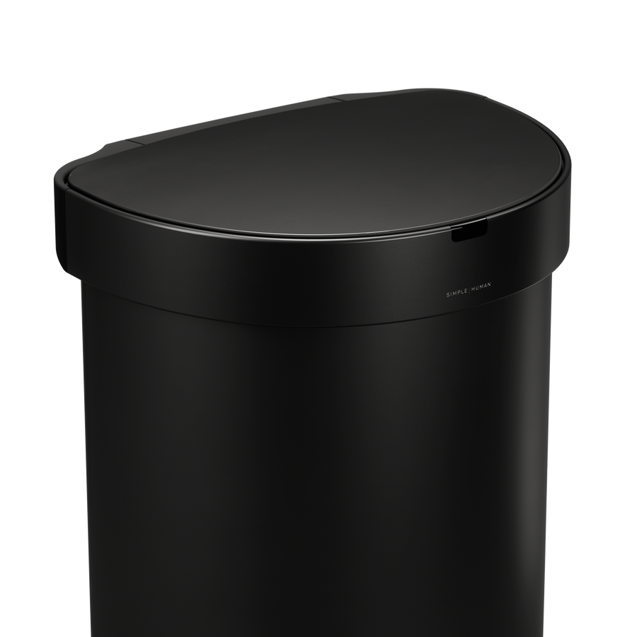45 Litre, Semi-Round Sensor Bin With Liner Pocket