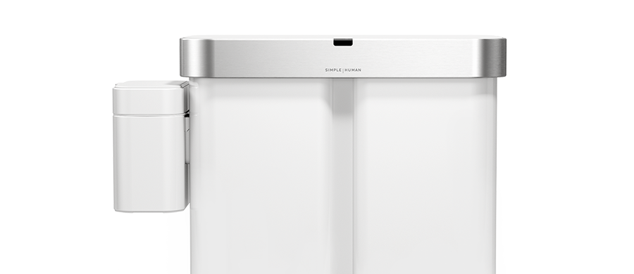 compost caddy - white