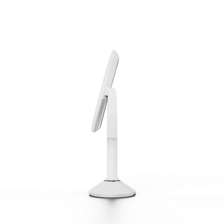 Simplehuman's Sensor Mirror Trio in White, side view. 